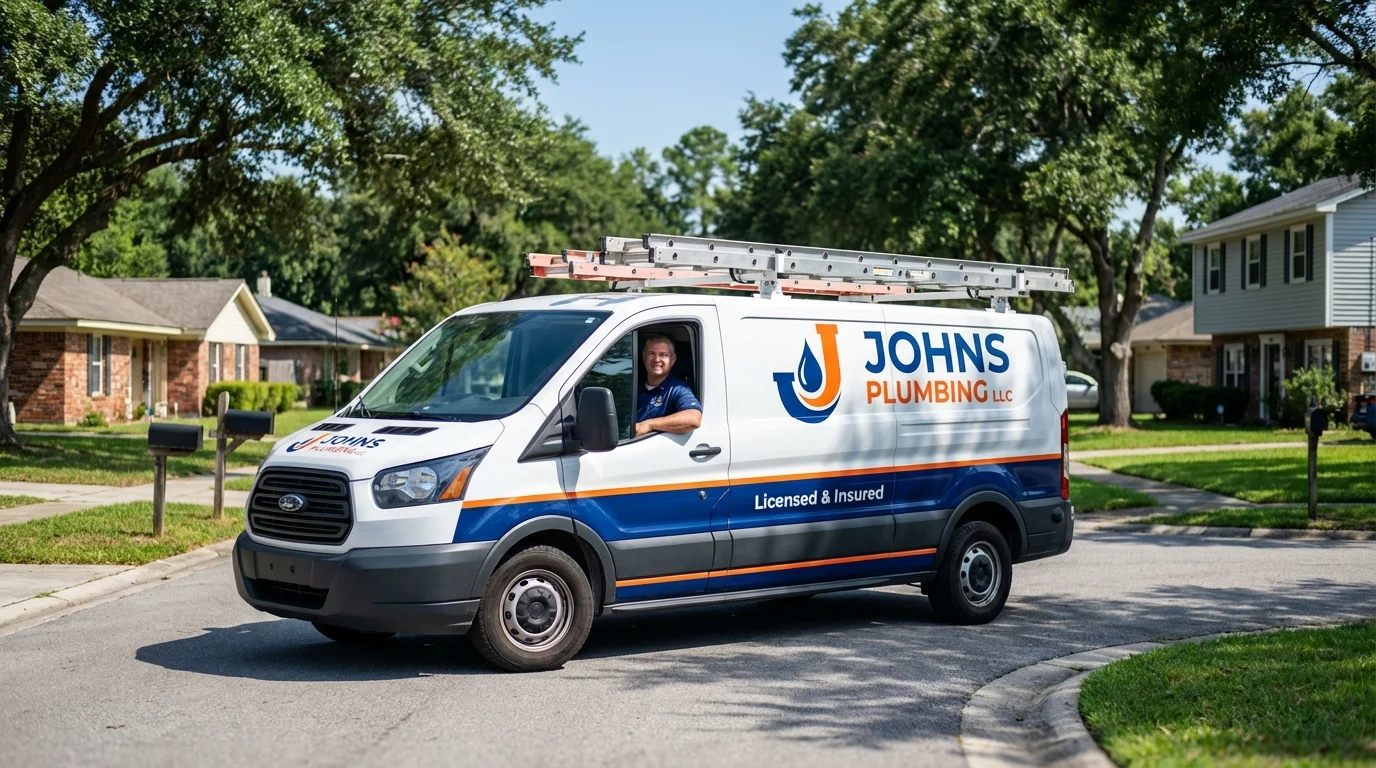 Johns Plumbing LLC service van in Las Animas, CO